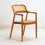 ⁦Mulya Rattan כסא אוכל איטלקי מעוצב⁩ – תמונה ⁦4⁩