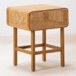 ⁦Rattan שידת צד מיטה ראטן⁩ – תמונה ⁦2⁩