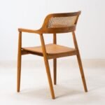 ⁦Mulya Rattan כסא אוכל איטלקי מעוצב⁩ – תמונה ⁦3⁩