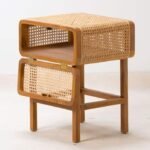 ⁦Rattan שידת צד מיטה ראטן⁩ – תמונה ⁦4⁩