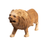 Lion דקורציה מעץ טיק