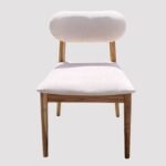 ⁦Breda כסא אוכל מעץ טיק מרופד⁩ – תמונה ⁦3⁩